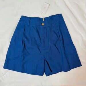 mille Women's Maxwell Short in Navy Linen - Navy - Small - NWT